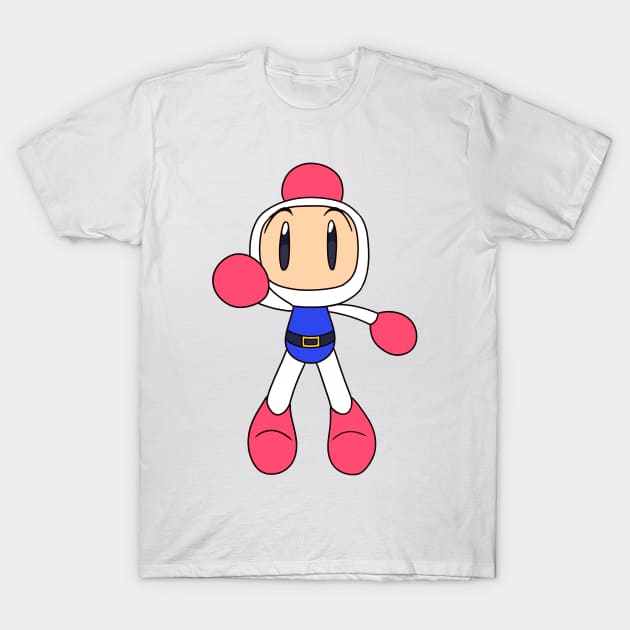 White - Super Bomberman R T-Shirt by SailorBomber